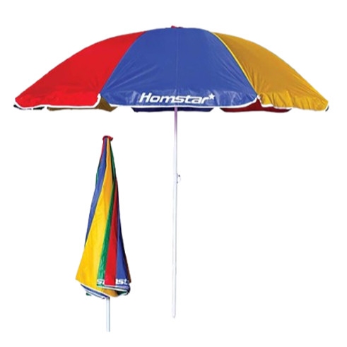 Umbrelă de plajă colorată portabilă de 2 metri
