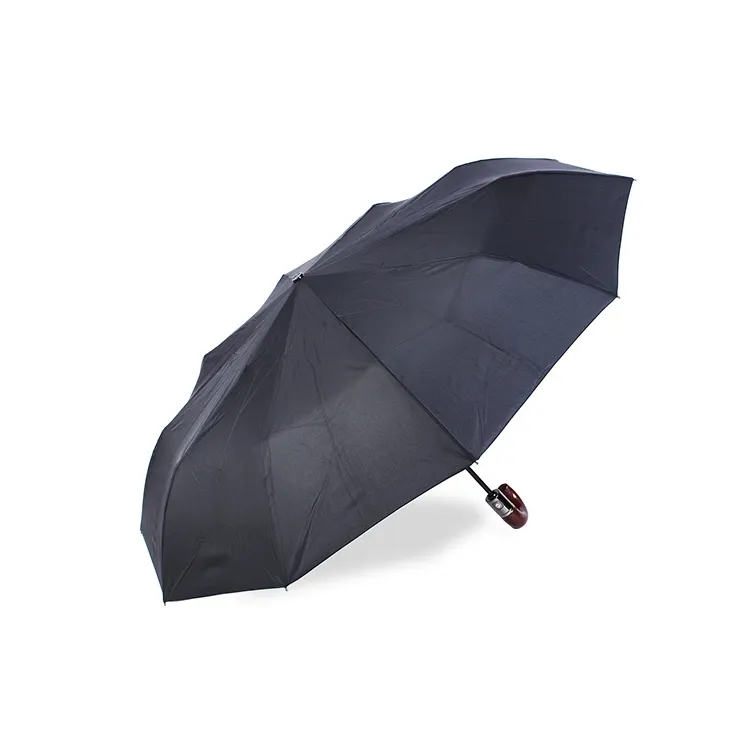 Umbrelă pentru bărbați cu cârlig pliabil automat pliabil