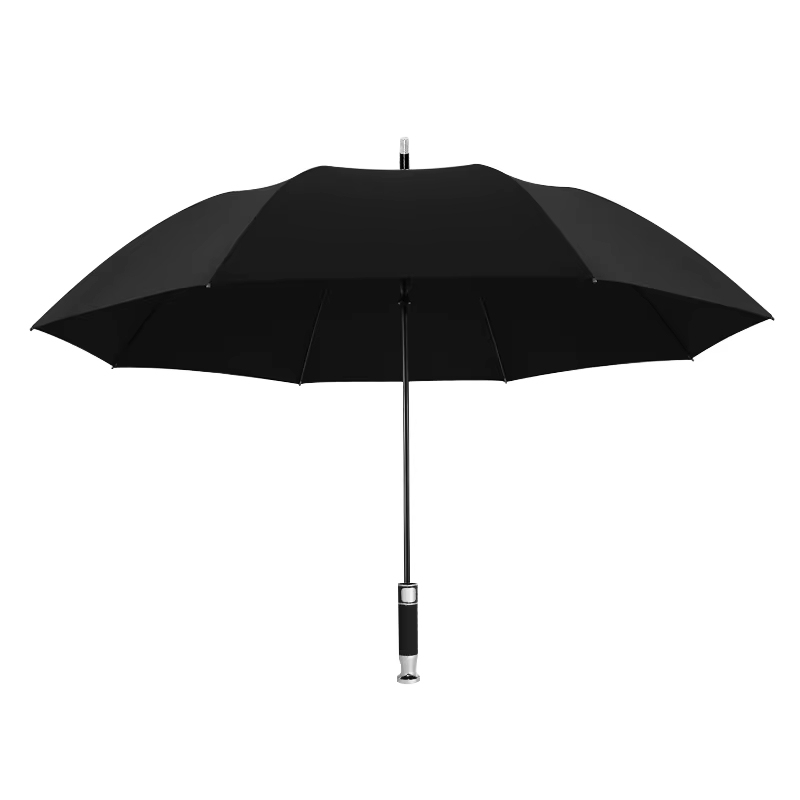 Umbrelă de golf personalizată cu baldachin dublu de 120 cm cu mâner drept