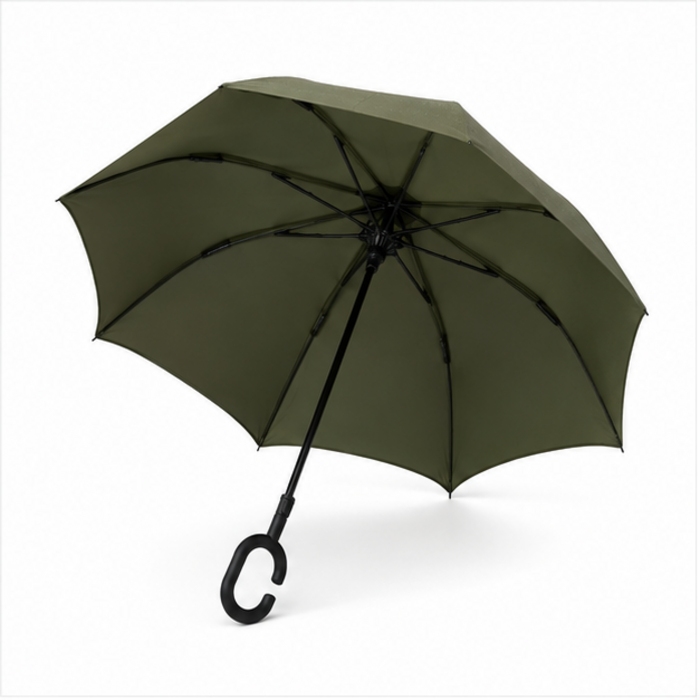 Umbrelă pliabilă inversată personalizată de 23 inchi cu mâner C