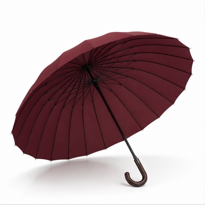 Umbrelă de afaceri dreaptă personalizată de 27 inchi, 24 de nervuri