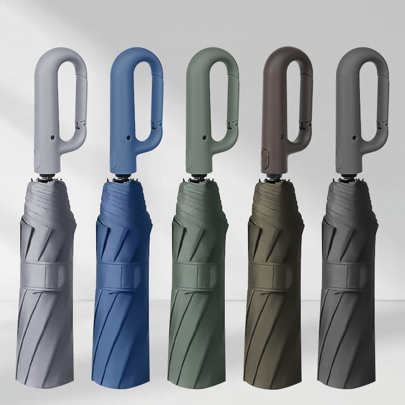 Umbrelă pliabilă cu mâner de carabinier personalizat