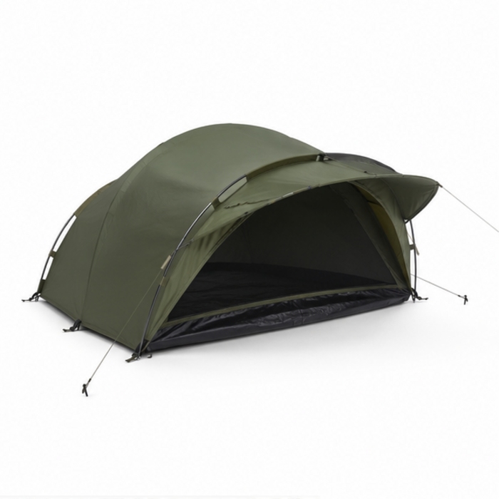 Cort personalizat pentru bivvy de pescuit pentru două persoane cu verandă de furtună Cort personalizat pentru bivvy de pescuit pentru două persoane cu verandă de furtună