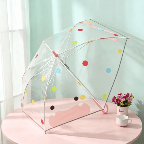 Umbrelă drăguță pentru copii 3D ureche transparentă