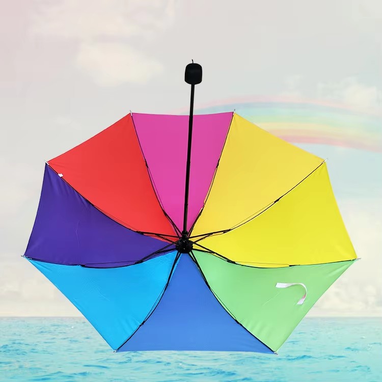 Umbrelă Rainbow portabilă cu trei ori