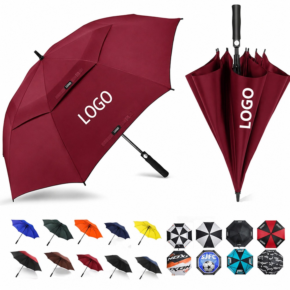 Umbrelă de golf cu ventilație cu o singură atingere, cu logo personalizat